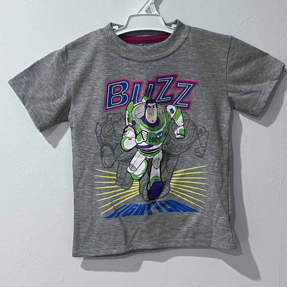 Disney Toy Story Buzz Lightyear Grey Boys T-Shirt